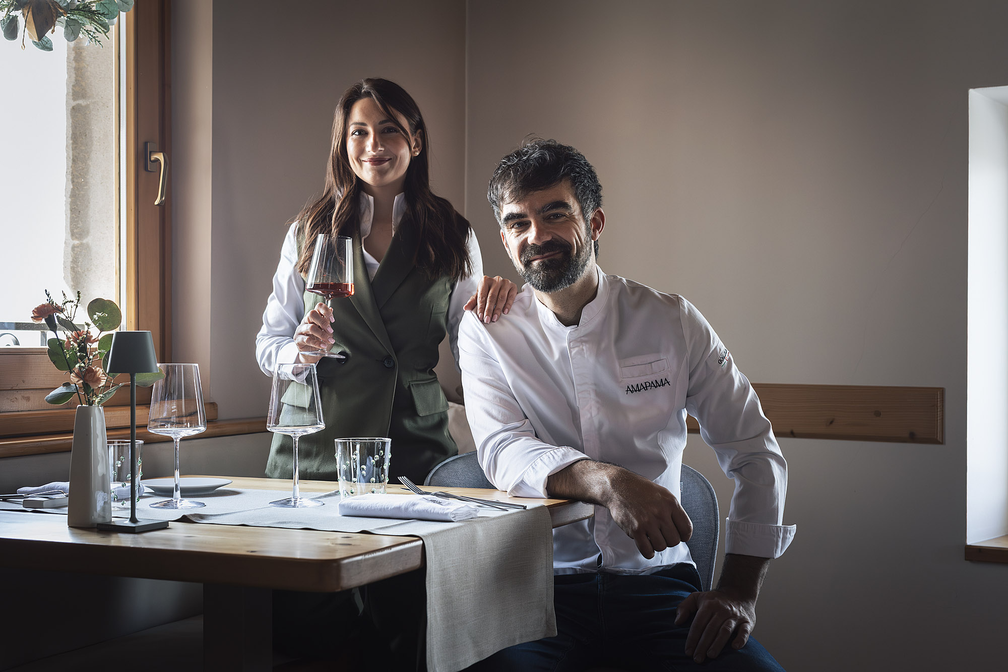 Luca Zotti e Alina Cazacu insieme a Lusernarhof